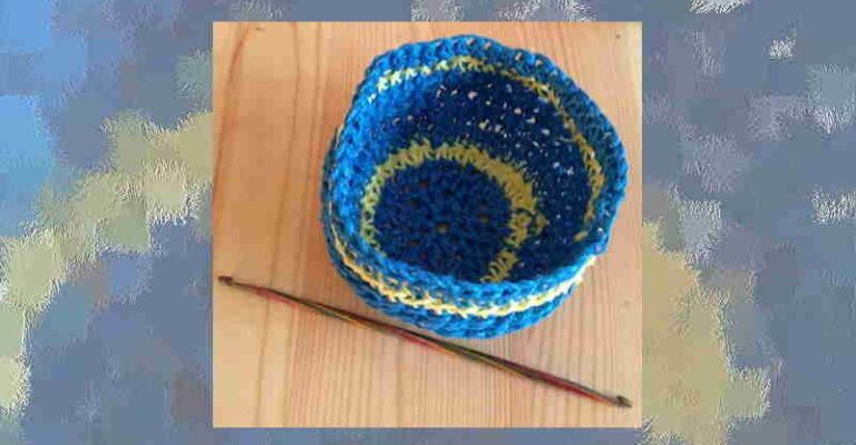 Crochet Bowl in Hemp