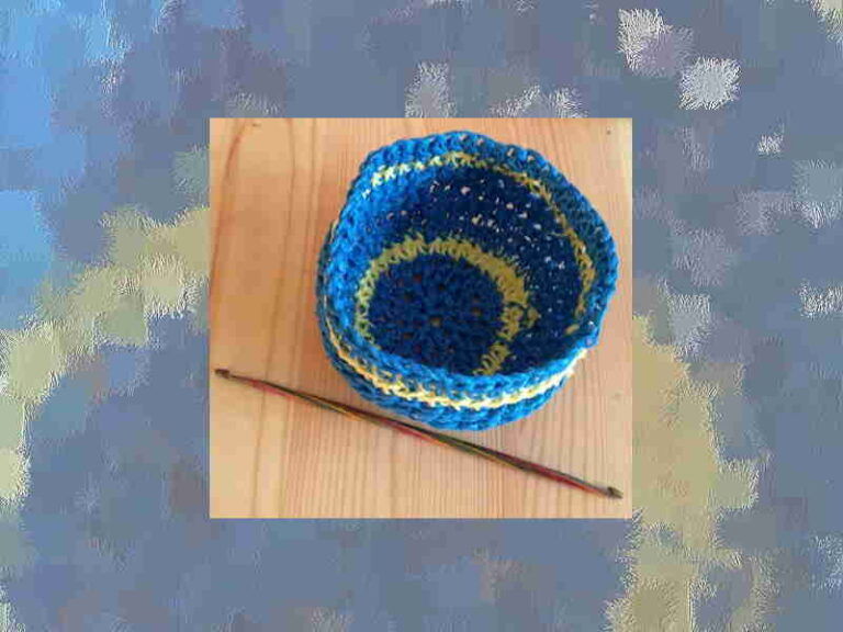 Crochet Bowl in Hemp
