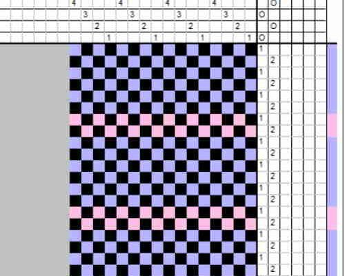 Rya Backing Weaving Draft