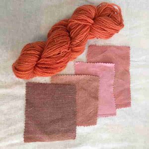 Dyers Madder on Linen Cotton Wool