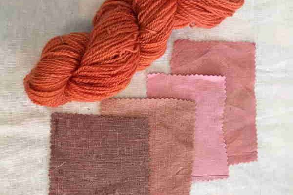 Dyers Madder on Linen Cotton Wool