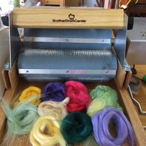 Monet on Drum Carder