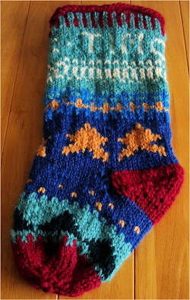 Knitted Xmas Sock